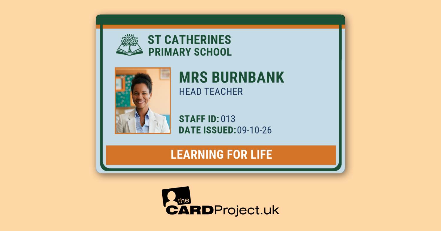 Forest Tangerine Primary School Teacher ID Card